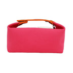 Hermes Brid A Black PM Handbag Pouch Hibiscus Pink — view 3