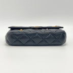 Chanel Quilted Flap Phone Case Ap2096 Black Chain Shoulder Lambskin — view 4