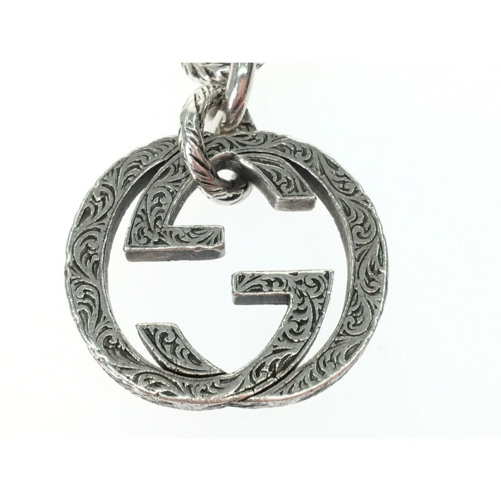 Gucci Engraving G Interlocking Key Ring Star Silver — view 2