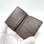 Louis Vuitton Card Case Organizer De Poche Damier Canvas Ebene Brown — view 6