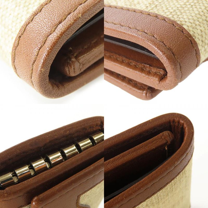 Gucci Key Case Interlocking 6-stacks GG Canvas Calf Beige Brown — view 6