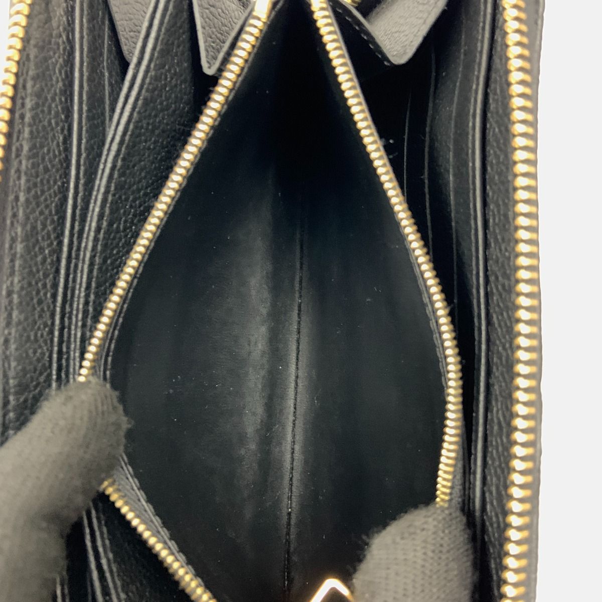 Louis Vuitton Monogram Empreinte Zippy Wallet Round Zipper Long — view 5