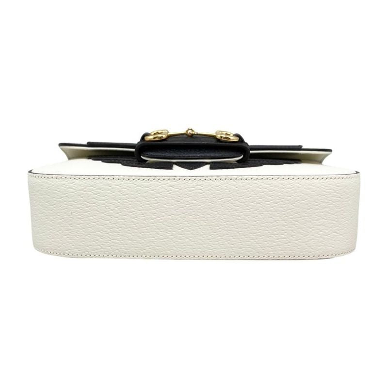 Gucci Adidas Collaboration Shoulder Bag Horsebit Logo Chain White — view 5