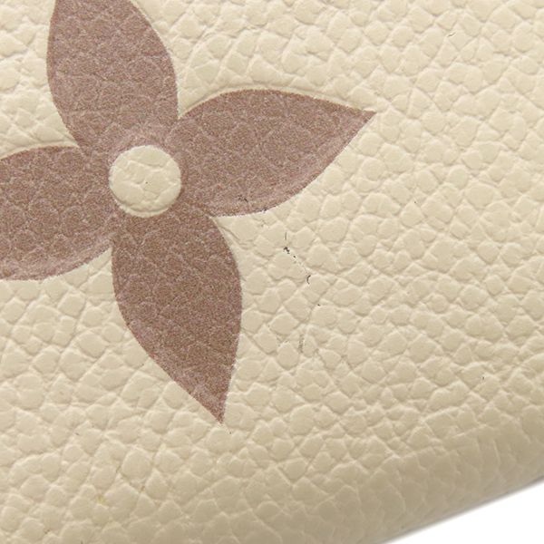 Louis Vuitton Long Wallet Zippy Bi-Color Monogram Empreinte Cles Creme — view 7