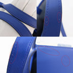 Hermes Ambie PM Shoulder Bag 2-Way Blue White U Stamp Canvas — view 9