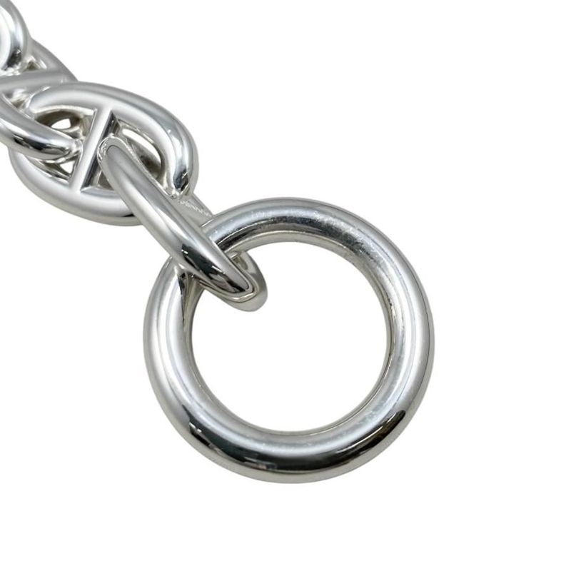 Hermes Bracelet Chaine D'ancre TGM B 011 AG 925 11 Frames Silver — view 8