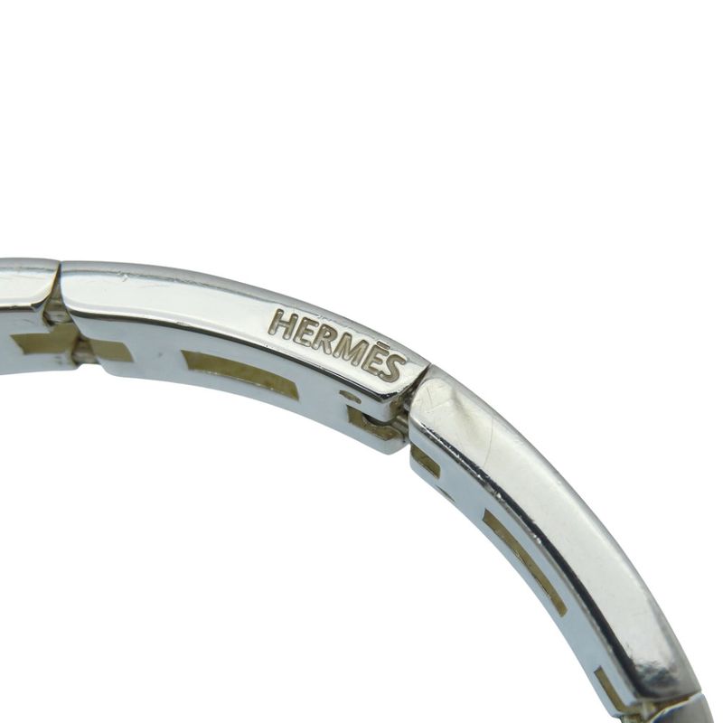 Hermes Vintage H Motif Silver 925 Bracelet Bangle Accessory 0912 — view 3