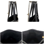 Celine Bucket Shape Tote Bag Black Macadam Pattern Leather — view 6