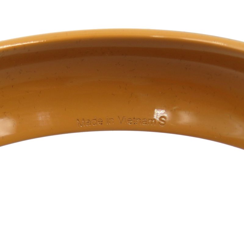 Hermes Lacquerwood Lacquer Brown Bangle 0134 — view 5