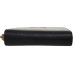 Prada Round Zipper 1 mm 268 Leather Gold Hardware Black Coin Case Wallet — view 3
