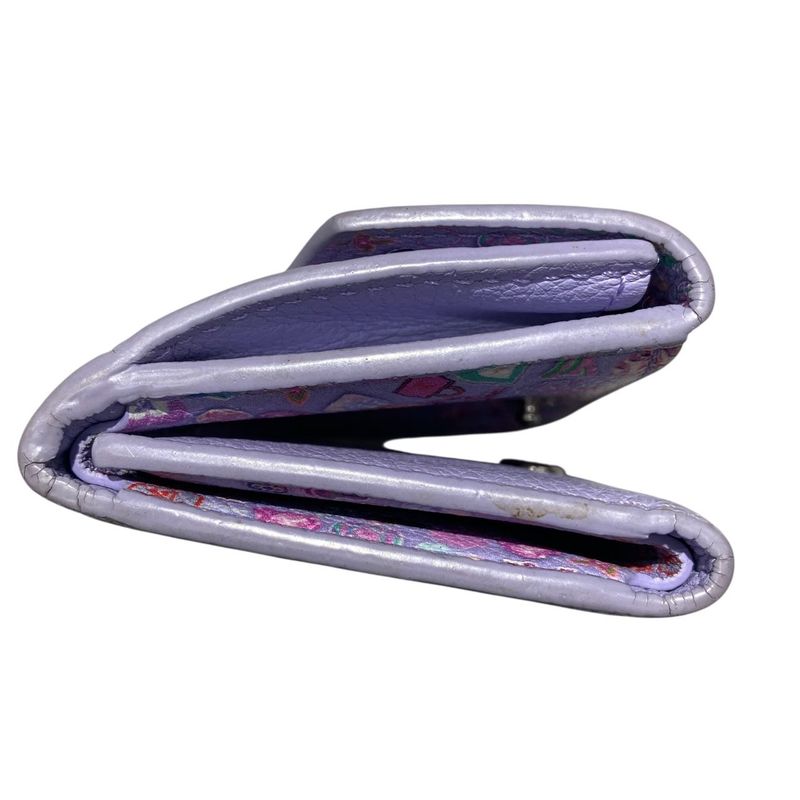 Louis Vuitton Wallet Trifold Portefeuille Lock Mini Purple — view 8