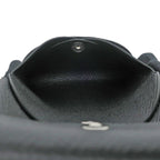 Hermes Calvi Duo Black Card Case With Coin Epson Leather — view 9