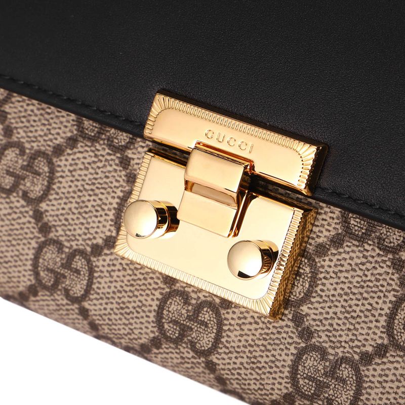 Gucci Long Wallet GG Supreme Brown Black — view 7