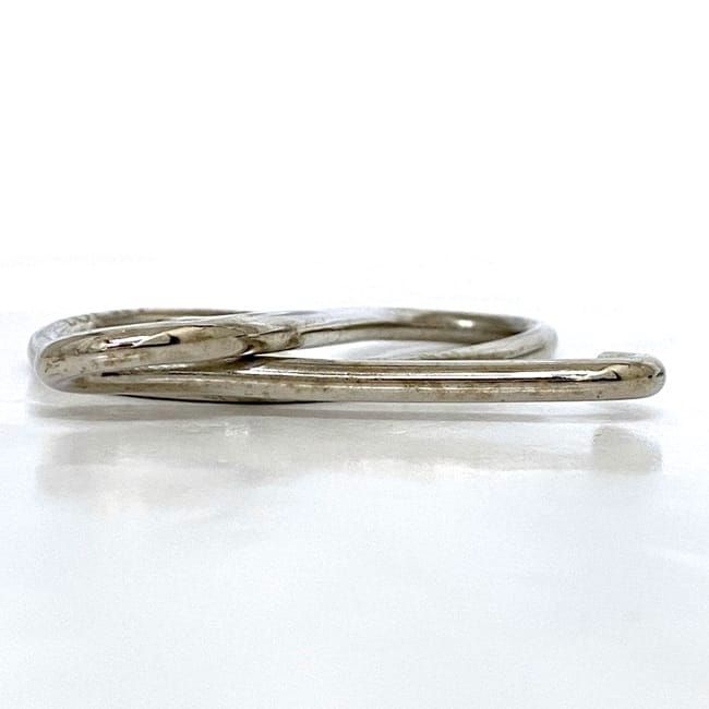 Loewe Key Ring Silver Anagram Metal — view 4
