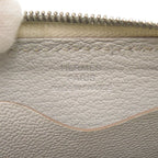 Hermes Zip Angot Evercolor Griper Silver Hardware Card Case — view 6