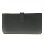 Hermes Bearn Souffle Veau Epsom Monochrome Bifold Wallet Black — view 2