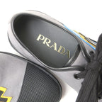 Prada Sneakers Size 5 1 2 low Cut Rubber Wappen Leather Shoes — view 6