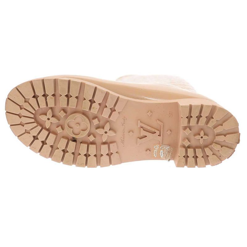 Louis Vuitton Splash Line Monogram Rain Boots Beige 37 — view 4