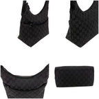 Gucci One Shoulder Bag GG Canvas Black Hobo Soho — view 4