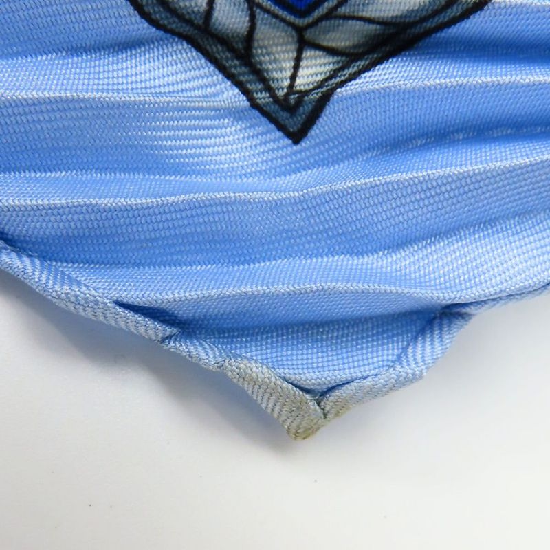 Hermes Scarf Pleated Carre 90 Indian Hunting Chasse en INDE Silk Blue Multicolor — view 5