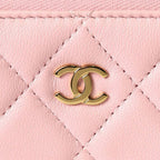 Chanel Coin Case Classic Zip Purse Pink — view 6