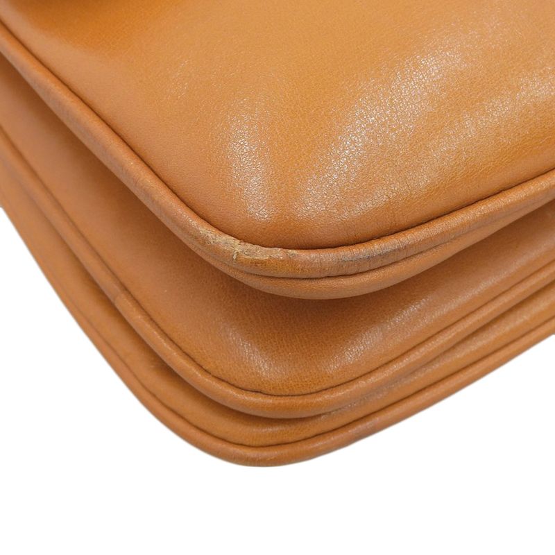 Gucci 60 S Vintage Archive Box Calf Leather Shoulder Body Bag Camel — view 3
