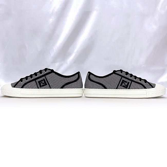 Fendi Sneakers White Black Staggered — view 6