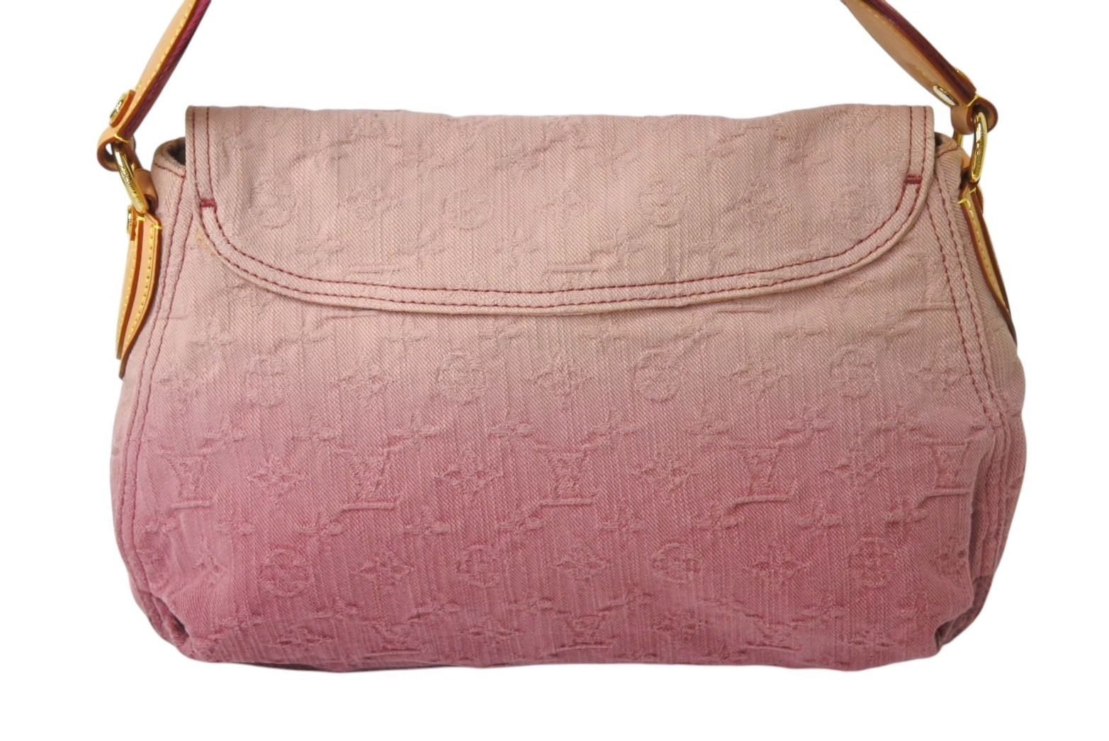 Louis Vuitton Sunray Handbag Monogram Denim Leather Pink Gradient — view 3