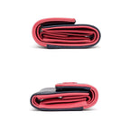 Chanel Trifold Wallet Quilted Bicolor Navy Pink Lambskin — view 3