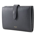 Celine Medium Strap Wallet Calf Black Bifold — view 2
