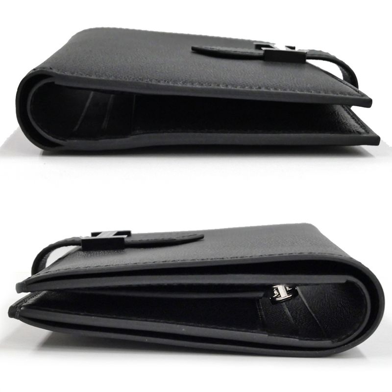 Hermes Bearn Compact Bifold Wallet Monochrome So Black Vo Madame — view 5