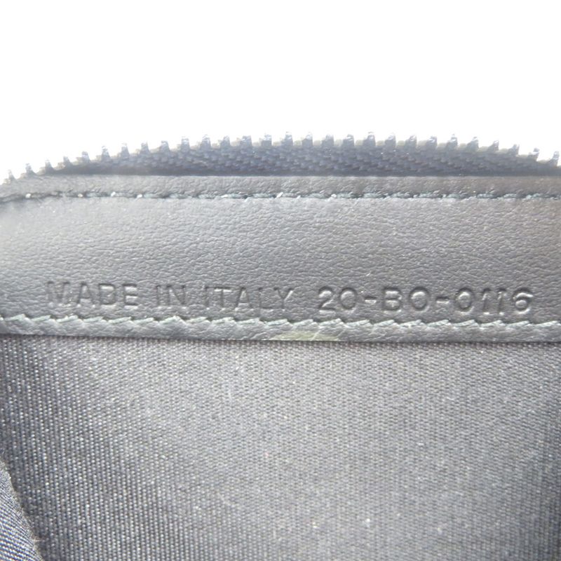 Dior Homme Leather Silver Hardware Navy Orange Round Zipper Coin Case 0559 — view 4