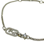 Fendi 8 Ah428 Bracelet O'lock Bangle Accessories Crystal Metal Silver — view 8