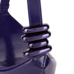 Bottega Veneta Handbag Leather Shoulder Bag Purple — view 9