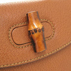 Gucci Bamboo Leather Brown Gold Hardware 000 2046 0188 2-Way Handbag 0271 — view 8