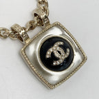 Chanel Coco Mark Lip Charm Necklace A22/c Gold Metal Rhinestone Long — view 6