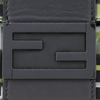 Fendi Mamma Bucket 3-Way Body Clutch Zucca Camouflage Pattern 7 Va472 Nylon Black — view 8