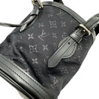 Louis Vuitton Monogram Satin Little Bucket Handbag Noir — view 7
