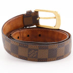 Louis Vuitton Santure Ellipse M6995 Damier Canvas Brown Ca1101 Belt — view 4