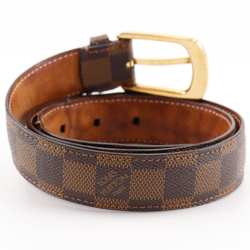 Louis Vuitton Santure Ellipse M6995 Damier Canvas Brown Ca1101 Belt — view 4