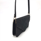 Hermes Dobris Suede 2-Way Shoulder Clutch Black — view 3