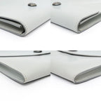 Hermes Pochette Trio Touareg Gray Clutch Bag — view 6