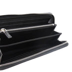 Prada Soft Calf Triangle 2 Ml317 Leather Black 0781 Long Wallet — view 6