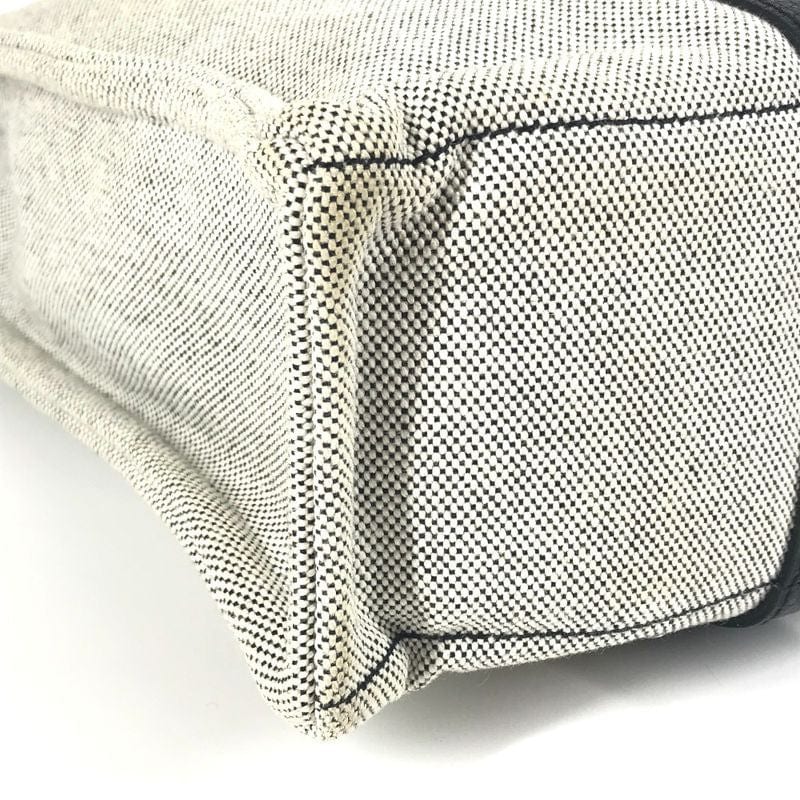Hermes Handbag Sac Arne MM Toile Ash Black — view 6