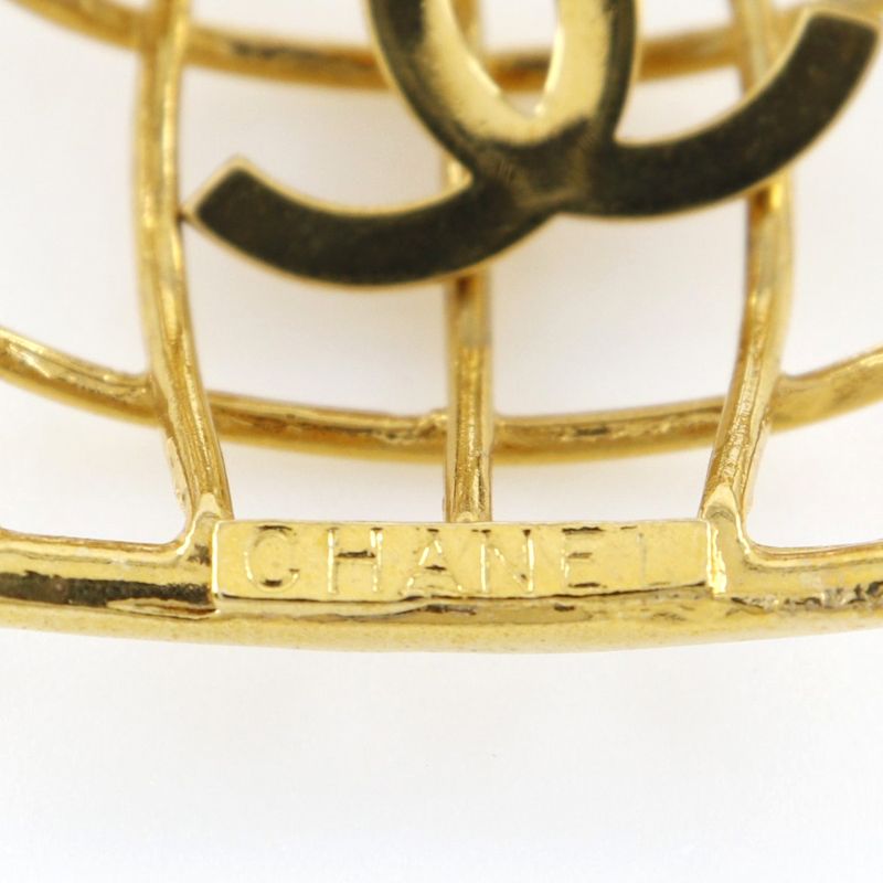 Chanel Birdcage Gold Plated 93 P 31.9 g Earrings — view 7