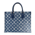 Louis Vuitton Monogram Jacquard Denim on the Go MM 2-Way Tote