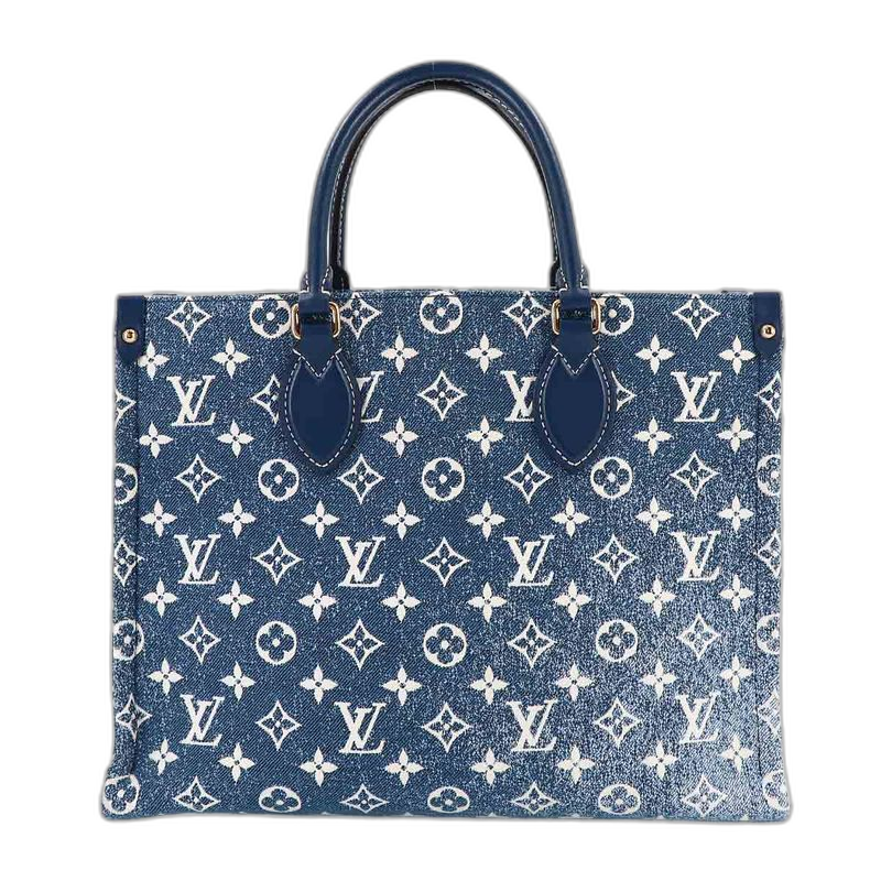 Louis Vuitton Monogram Jacquard Denim on the Go MM 2-Way Tote
