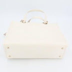 Chanel Small Zip Shop 2-Way White As3129 Tote Bag — view 2