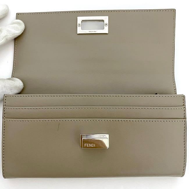 Fendi Foldable Long Wallet Gray Peekaboo 8 M0377 — view 4
