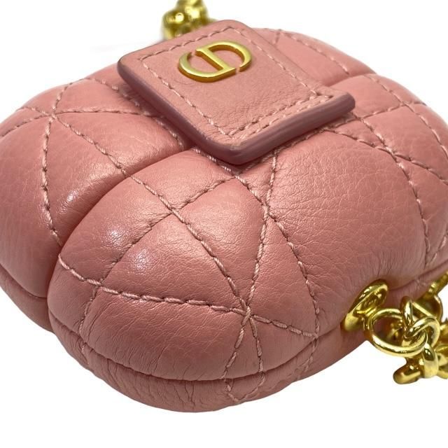 Christian Dior Cannage Airpods Pro Case Earphone Lambskin Leather Pink — view 8